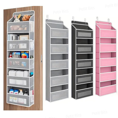 5-Tier Heavy-Duty Hanging Organizer-10 Large Pockets 44Lb Anti-Tilt-Bedroom Bathroom Dorm Storage-Black Friday Deal Christmas Gift-Home Storage Accessories