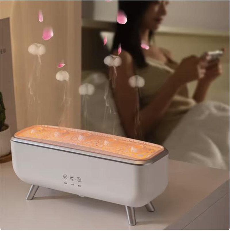 300Ml Dynamic Jellyfish Air Humidifier Five Nozzles Essential Oil Humidifier Dancing Jellyfish Aromatherapy Diffuser for Bedroom