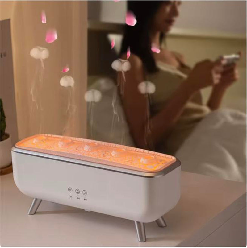 300Ml Dynamic Jellyfish Air Humidifier Five Nozzles Essential Oil Humidifier Dancing Jellyfish Aromatherapy Diffuser for Bedroom
