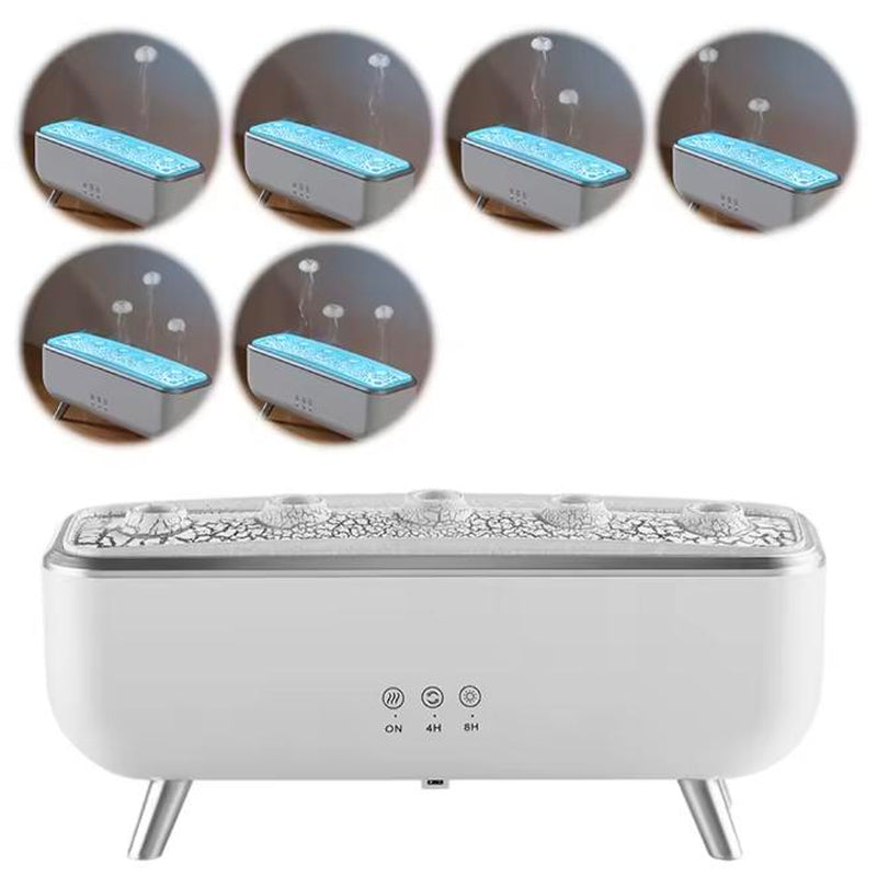 300Ml Dynamic Jellyfish Air Humidifier Five Nozzles Essential Oil Humidifier Dancing Jellyfish Aromatherapy Diffuser for Bedroom