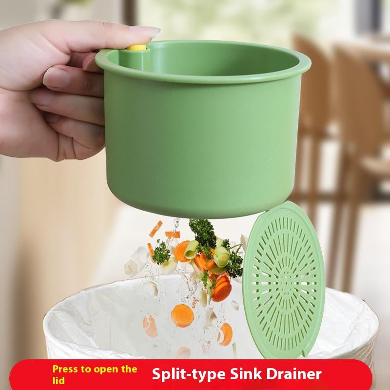 Hangable Sink Strainer Basket, Kitchen Sink Food Residue Separator, Fruit Washing Drain Basket