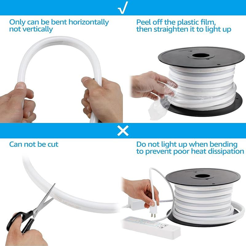 Leonlite Pro Decoration Neon Rope Light（50Ft） - Multicolor Choices