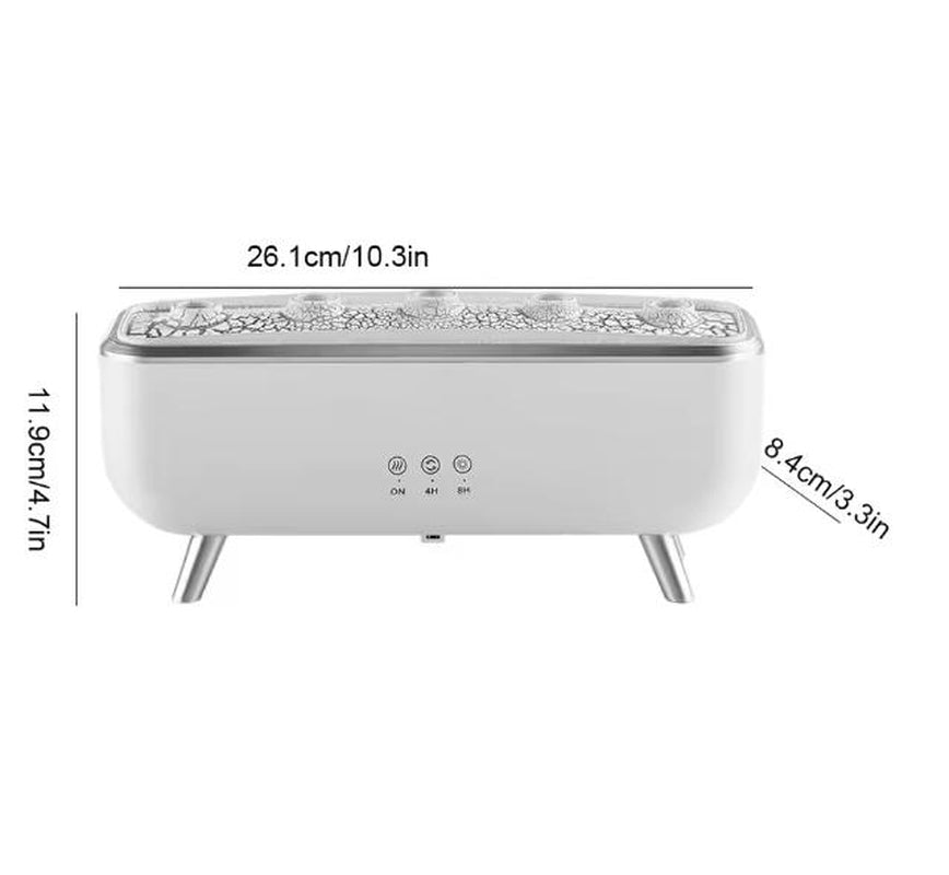 300Ml Dynamic Jellyfish Air Humidifier Five Nozzles Essential Oil Humidifier Dancing Jellyfish Aromatherapy Diffuser for Bedroom