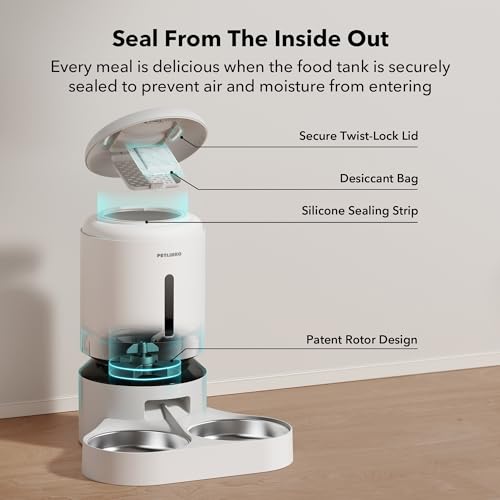 PETLIBRO 5G WiFi Automatic Pet Feeder for Two Cats, 5L - Mingle & Moa