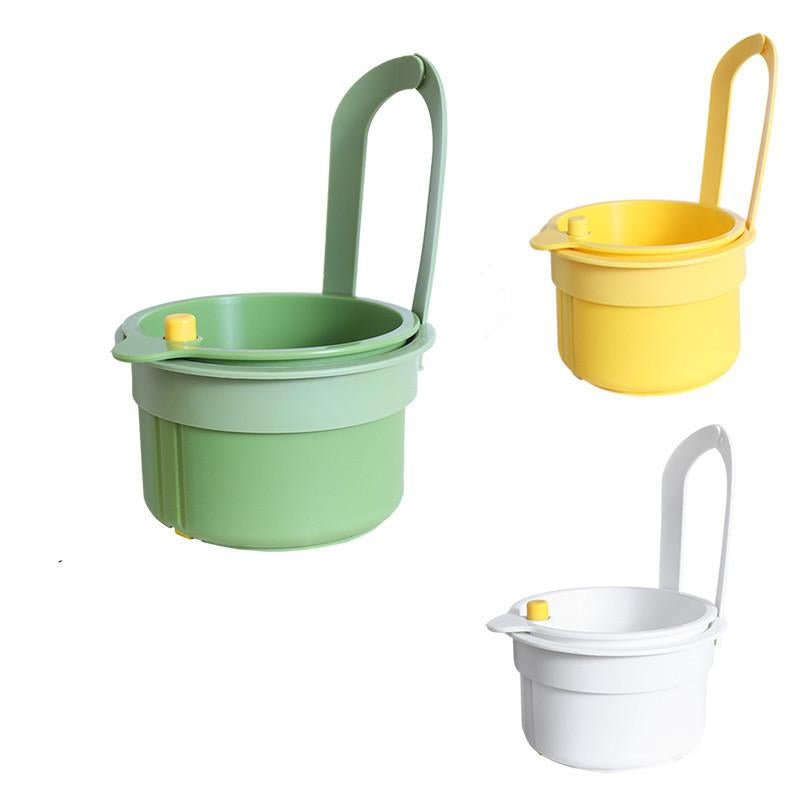 Hangable Sink Strainer Basket, Kitchen Sink Food Residue Separator, Fruit Washing Drain Basket