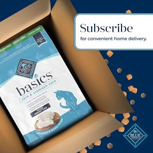 Blue Buffalo Basics Grain-Free Dry Cat Food, Indoor, Fish & Potato, 11 lb - Mingle & Moa