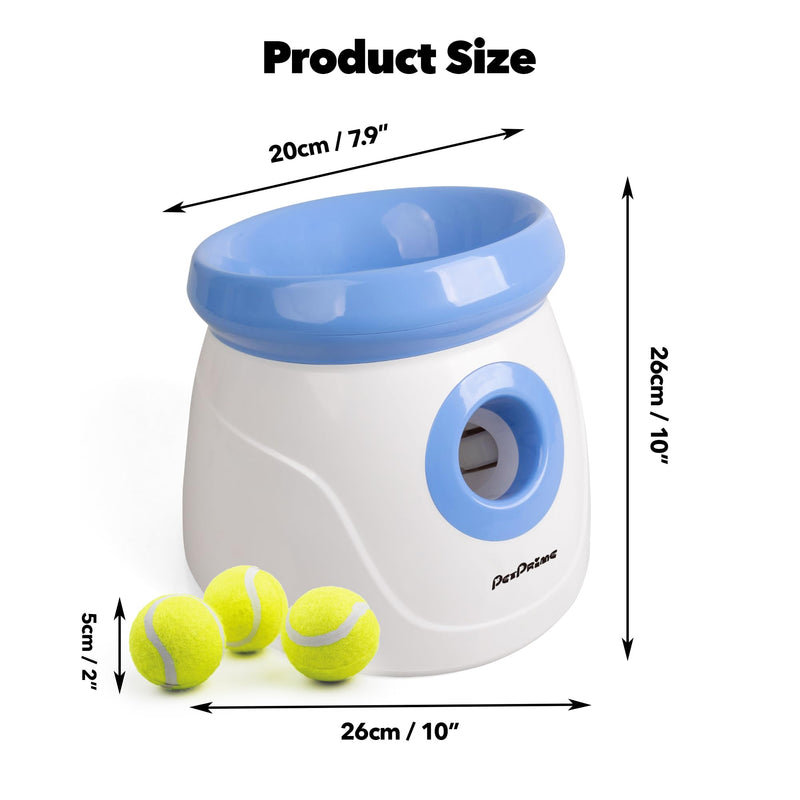 Pet Prime Automatic Dog Ball Launcher – Fetch Machine for Small/Medium Dogs with 3 Balls - Mingle & Moa