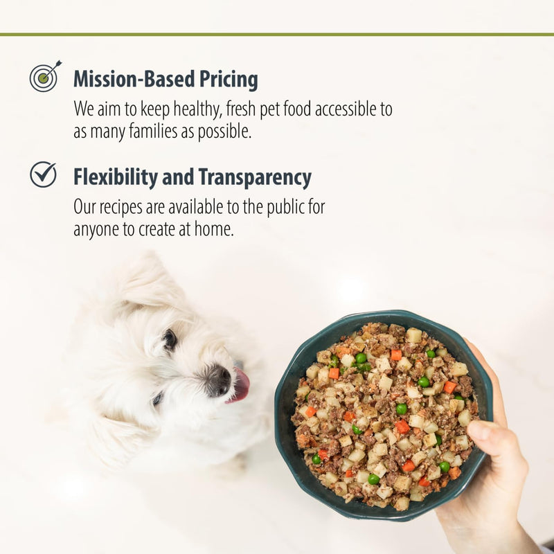 JustFoodForDogs Frozen Fresh Dog Food, Chicken & Rice Recipe, 18 oz (Pack of 7) - Mingle & Moa