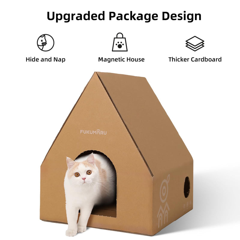 FUKUMARU Transparent Capsule Cat Wall Set – with 2 Pedals (Holds up to 35lbs) - Mingle & Moa