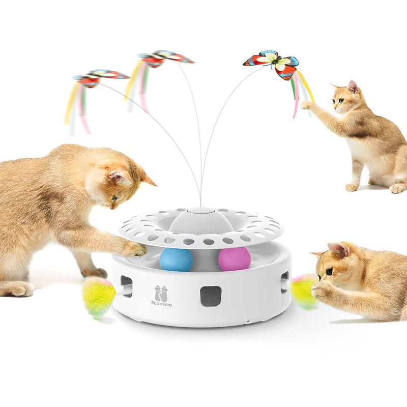 Potaroma 3-in-1 Automatic Cat Toy - Mingle & Moa