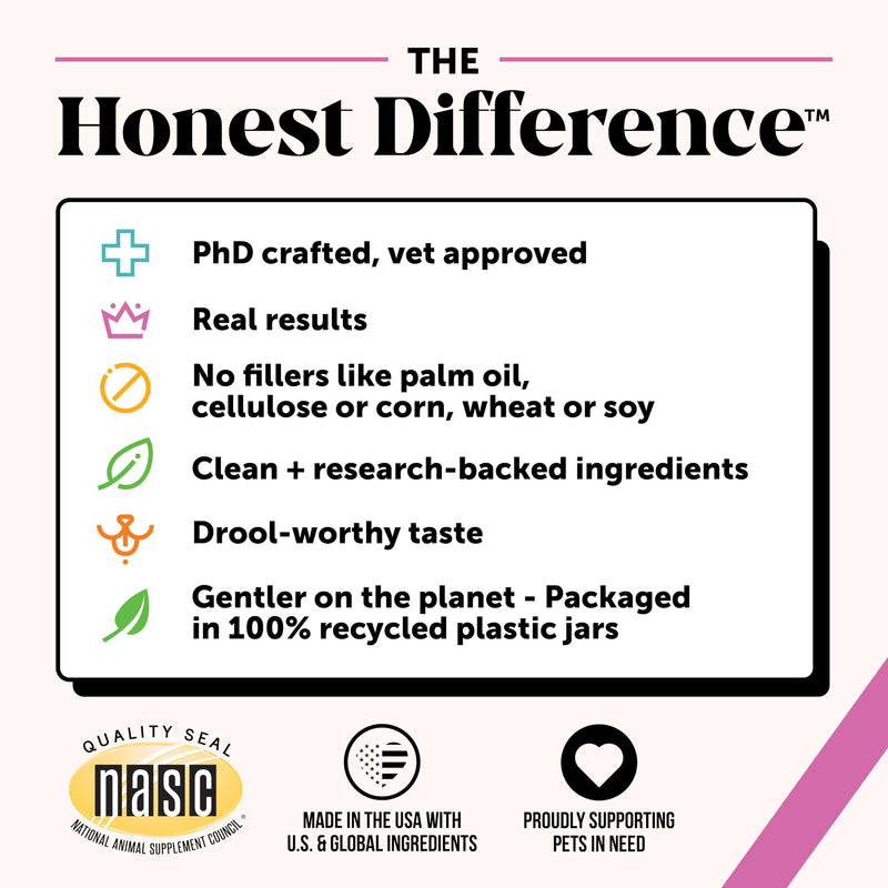 Multivitamin Dog Supplement with Glucosamine & Omega (Peanut Butter, 90 ct) - Mingle & Moa