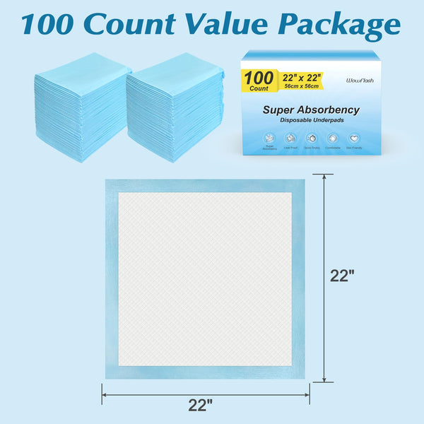 Multi-Purpose Absorbent Pads (100-Count) - Mingle & Moa
