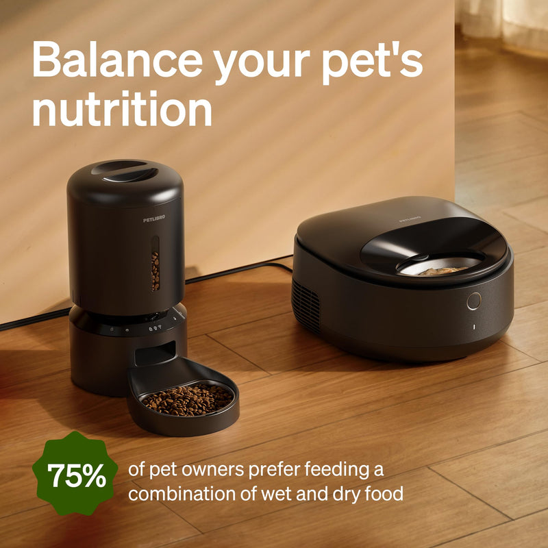 PETLIBRO Automatic Wet Food Feeder, 3 Meals, App-Controlled - Mingle & Moa