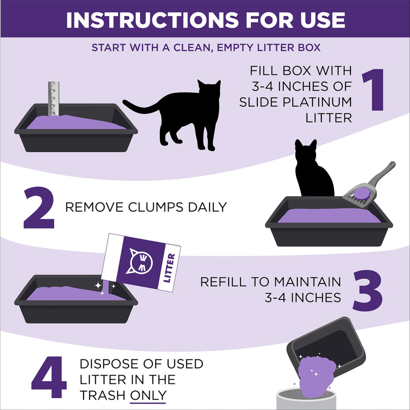 Clump & Seal SLIDE Platinum Multi-Cat Litter, 18 lb - Mingle & Moa