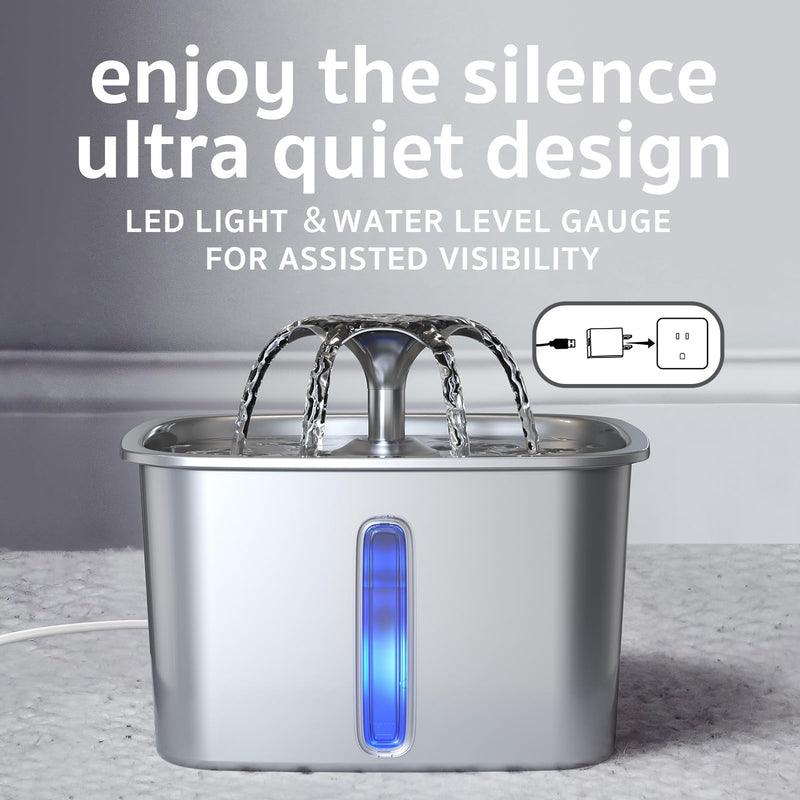 Veken - Automatic Cat&Dog Water Dispenser with Replacement Filt - Mingle & Moa