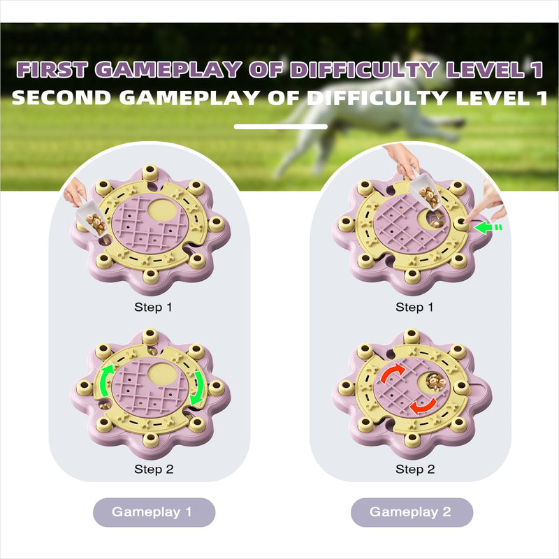 KADTC 3-in-1 Interactive Dog Puzzle Toy for Mental Stimulation and Slow Feeding. - Mingle & Moa