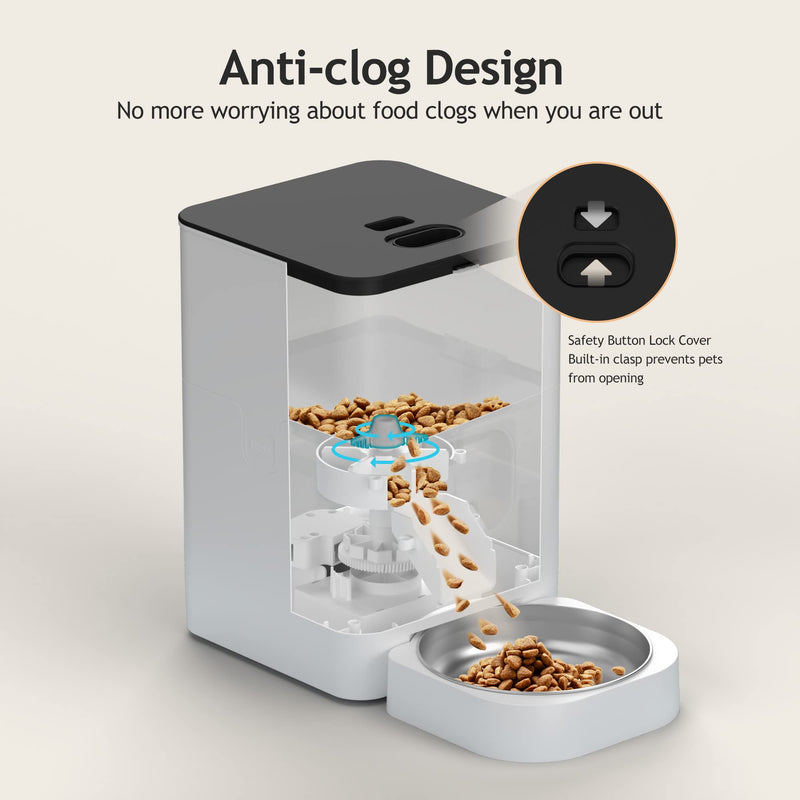Automatic Cat Feeder with Timer & Voice Recorder - Mingle & Moa