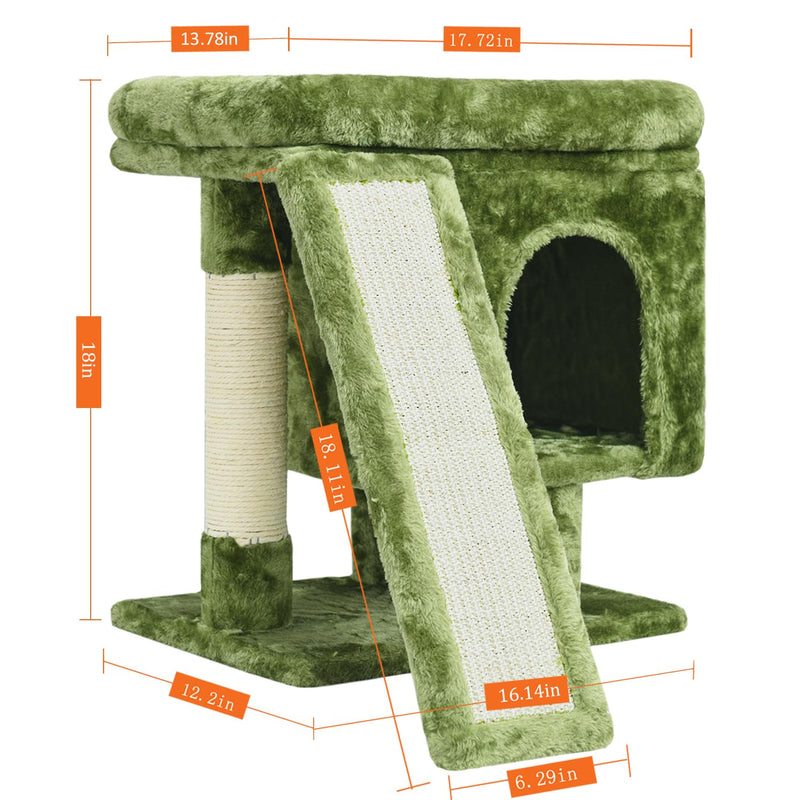YANDLVY Green Cat Tower - Mingle & Moa