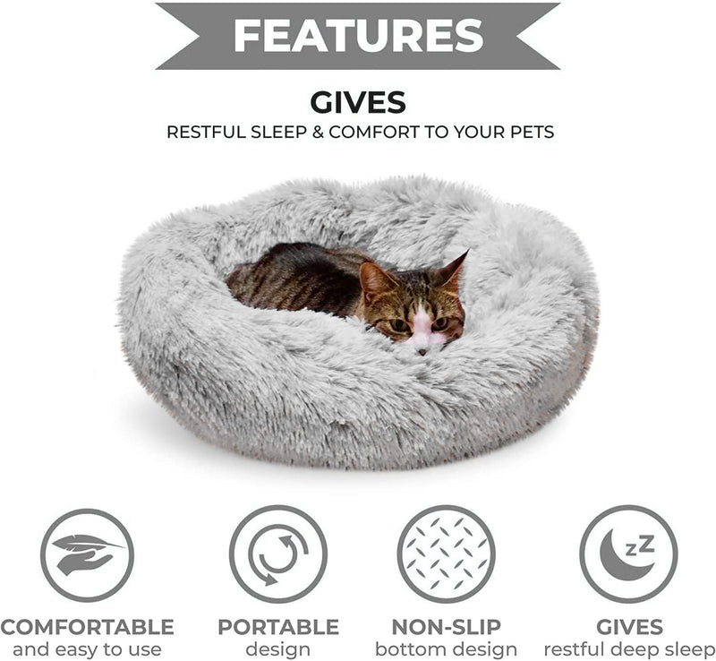 Whiskers & Friends Calming Pet Bed with Blanket - Mingle & Moa