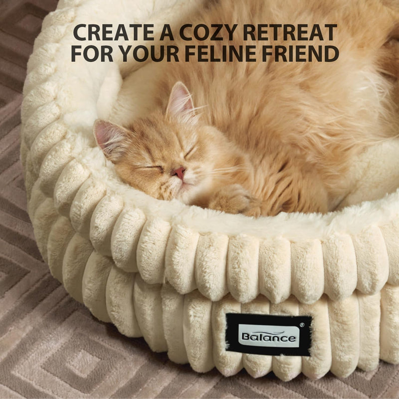 BALANCE Cat Bed – Soft, Washable, Non-Slip, for Kittens & Puppies - Mingle & Moa