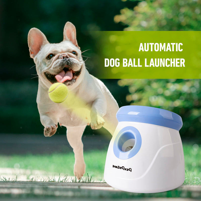 Pet Prime Automatic Dog Ball Launcher – Fetch Machine for Small/Medium Dogs with 3 Balls - Mingle & Moa