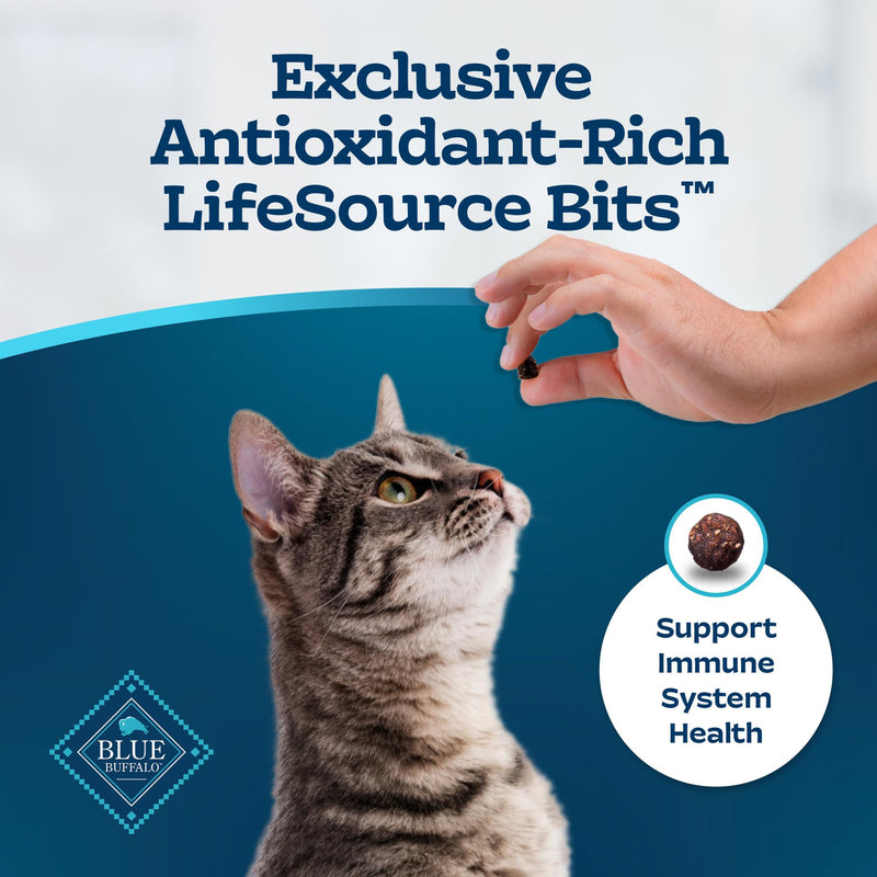 Blue Buffalo Tastefuls Dry Cat Food, Sensitive Stomach, Chicken & Brown Rice, 15 lb - Mingle & Moa