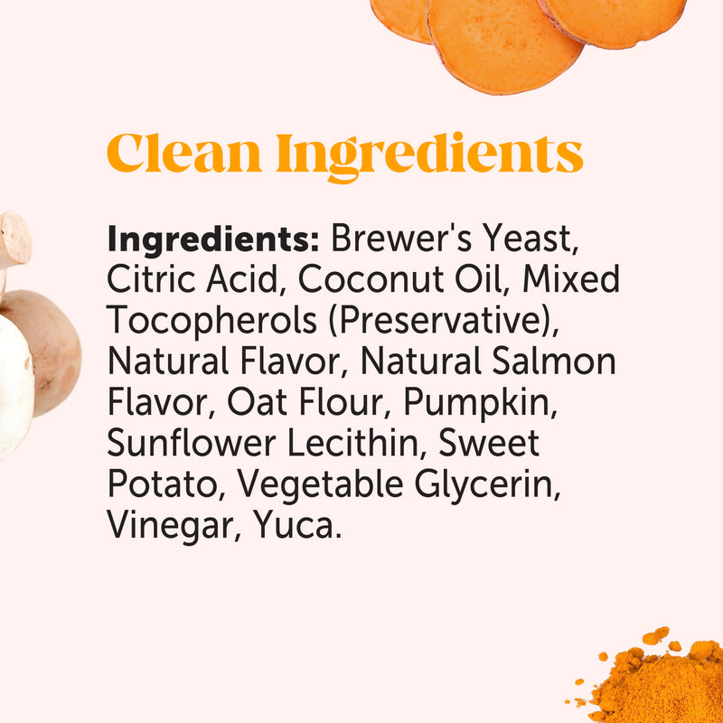 Dog Allergy & Itch Relief Supplement with Probiotics (Salmon, 90 ct) - Mingle & Moa