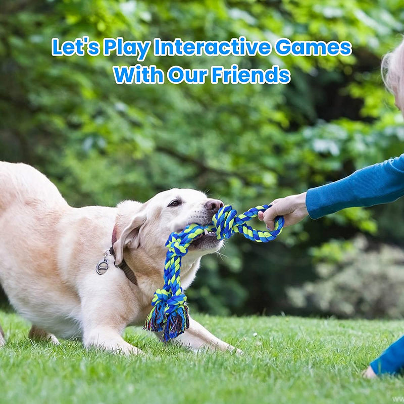 Feeko Indestructible Dog Rope Toys – For Large Breeds & Aggressive Chewers (2-Pack) - Mingle & Moa