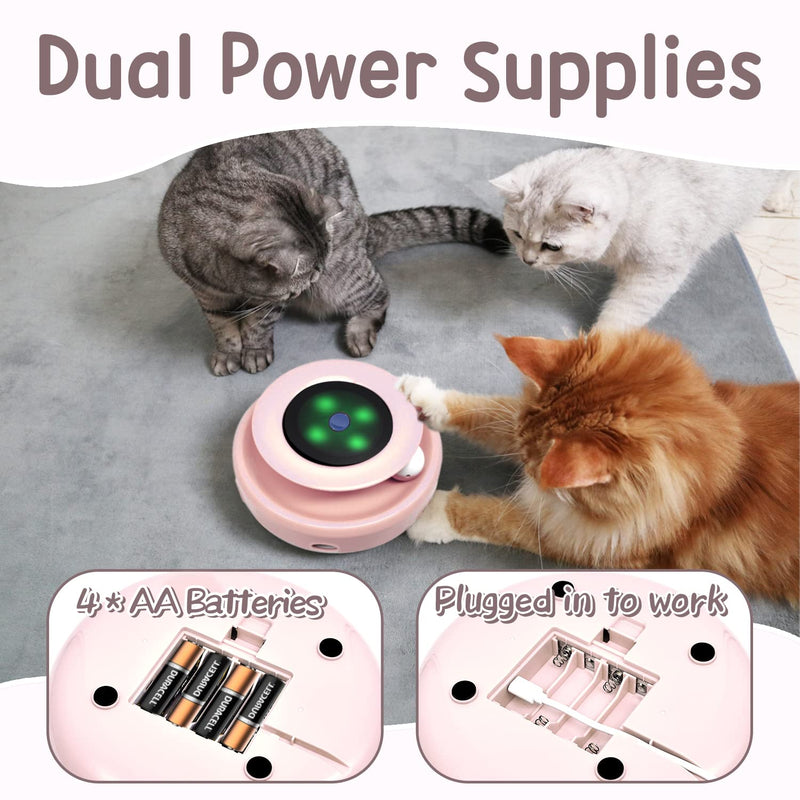 Interactive Cat Ball & Feather Toy by ORSDA - Mingle & Moa