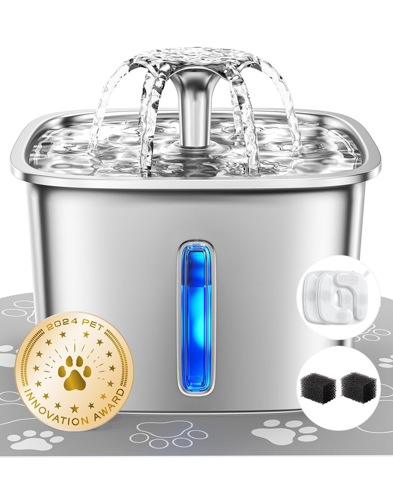 Veken - Automatic Cat&Dog Water Dispenser with Replacement Filt - Mingle & Moa
