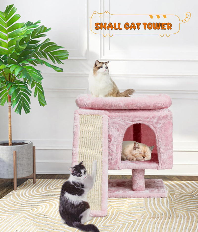 SYANDLVY Pink Cat Tree with Perch - Mingle & Moa