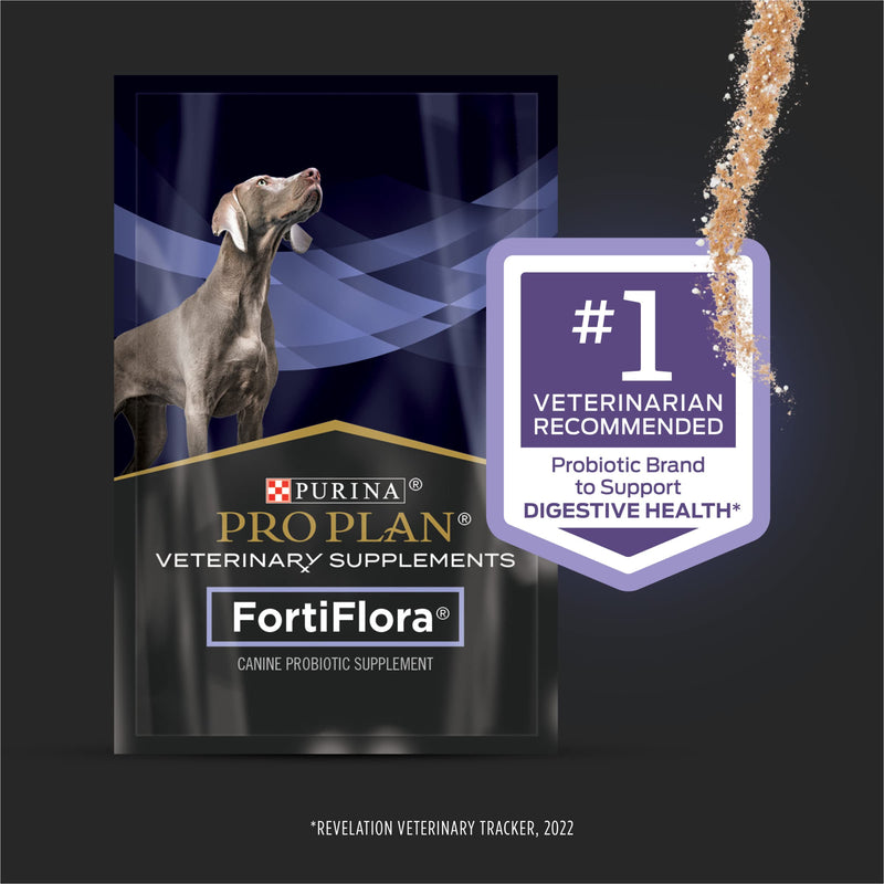 Purina Pro Plan FortiFlora Dog Probiotic Supplement – 30-count box for digestive health support. Vet-recommended. - Mingle & Moa