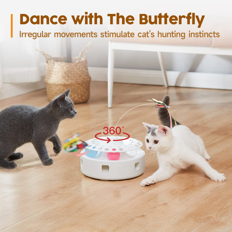 Potaroma 3-in-1 Automatic Cat Toy - Mingle & Moa
