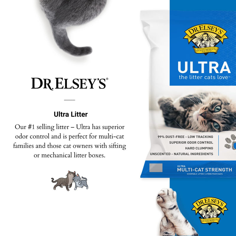 Ultra Unscented Clumping Clay Cat Litter, 40 lb - Mingle & Moa