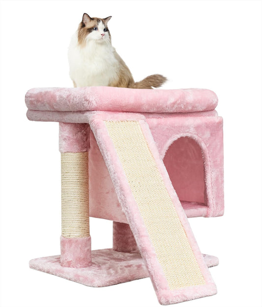 SYANDLVY Pink Cat Tree with Perch - Mingle & Moa