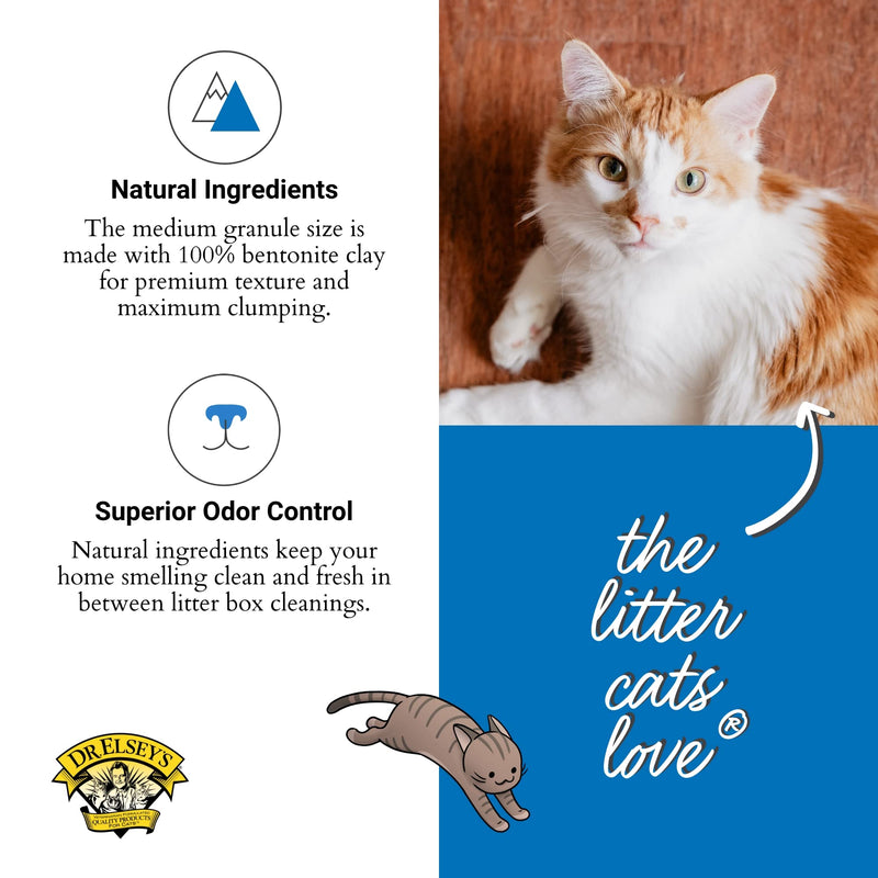 Ultra Unscented Clumping Clay Cat Litter, 40 lb - Mingle & Moa