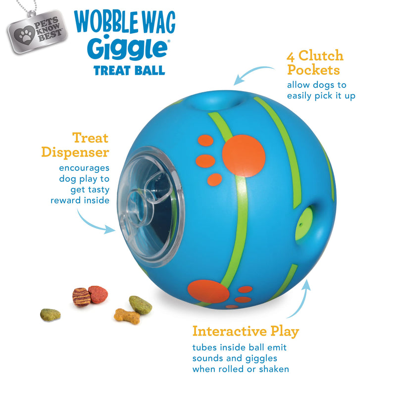 Wobble Wag Giggle Treat Ball – Interactive Dog Toy - Mingle & Moa