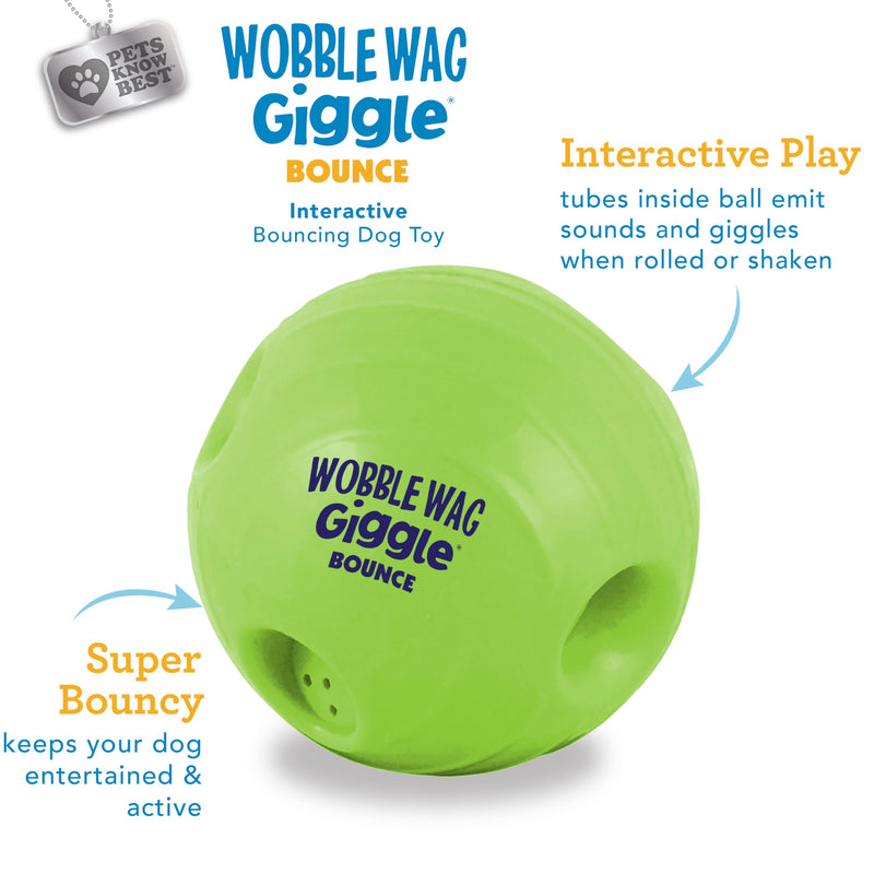 Wobble Wag Giggle Bounce Ball – Interactive Dog Toy - Mingle & Moa