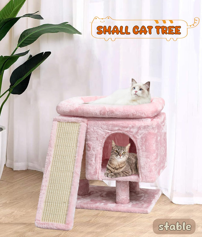 SYANDLVY Pink Cat Tree with Perch - Mingle & Moa