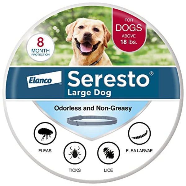 Seresto Large Dog Flea & Tick Collar | Vet-Recommended | 8-Month Protection for Dogs Over 18 lbs. - Mingle & Moa