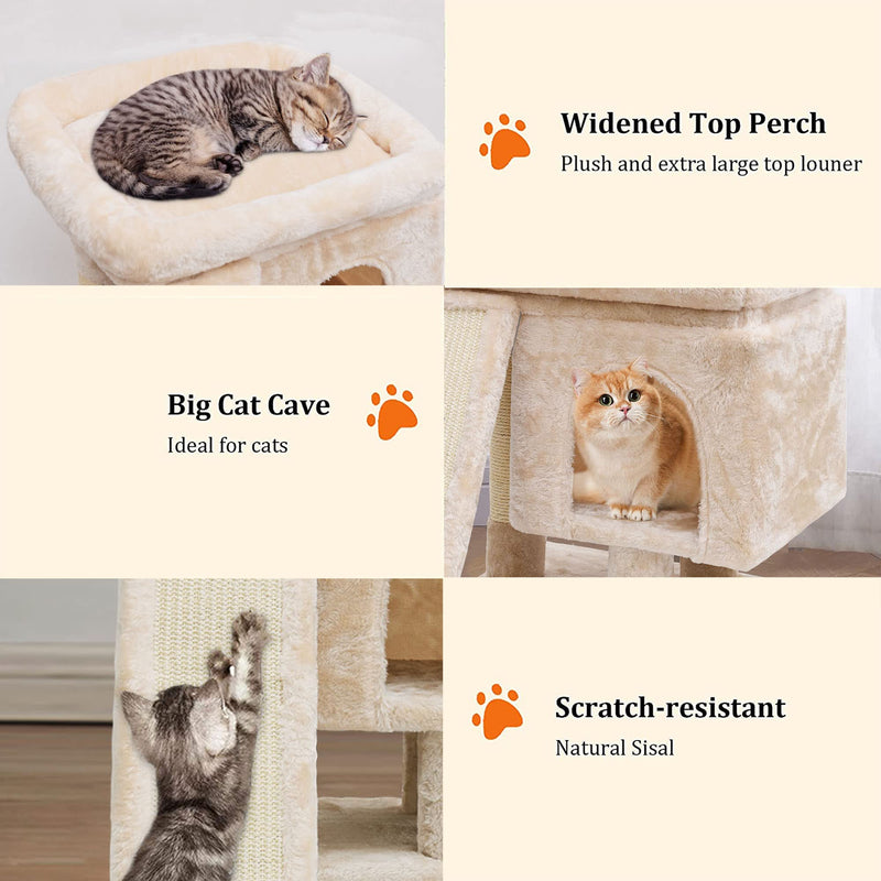 SYANDLVY Beige Cat Tower - Mingle & Moa