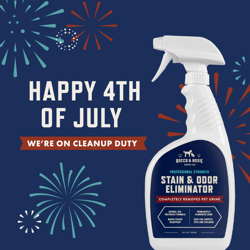 Rocco & Roxie Stain & Odor Eliminator, 32oz Enzymatic Cleaner for Pet Urine, Carpet & Home Use - Mingle & Moa