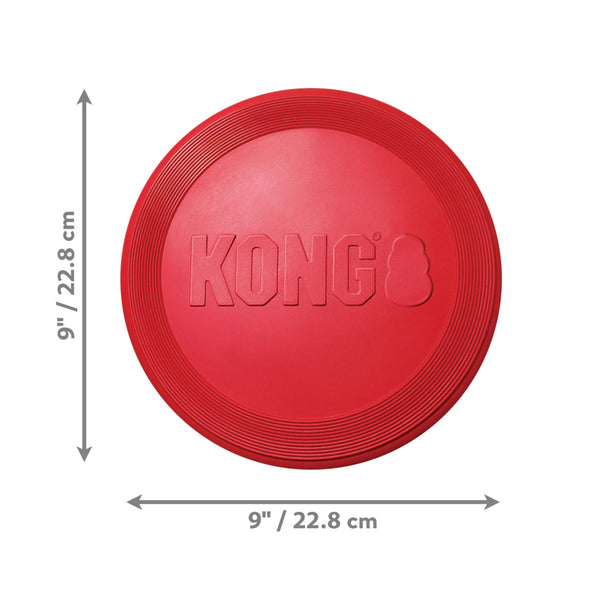 KONG Flyer – Durable Rubber Flying Disc for Medium & Large Dogs - Mingle & Moa