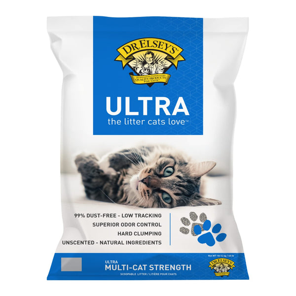 Ultra Unscented Clumping Clay Cat Litter, 40 lb - Mingle & Moa