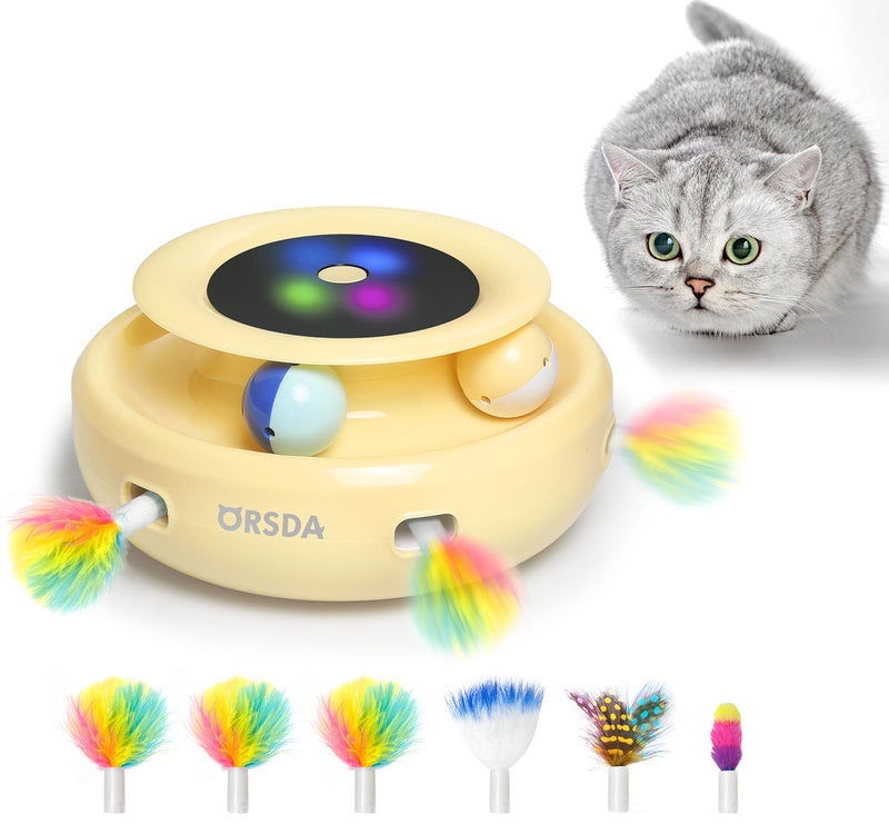 ORSDA 2-in-1 Automatic Cat Toy - Mingle & Moa