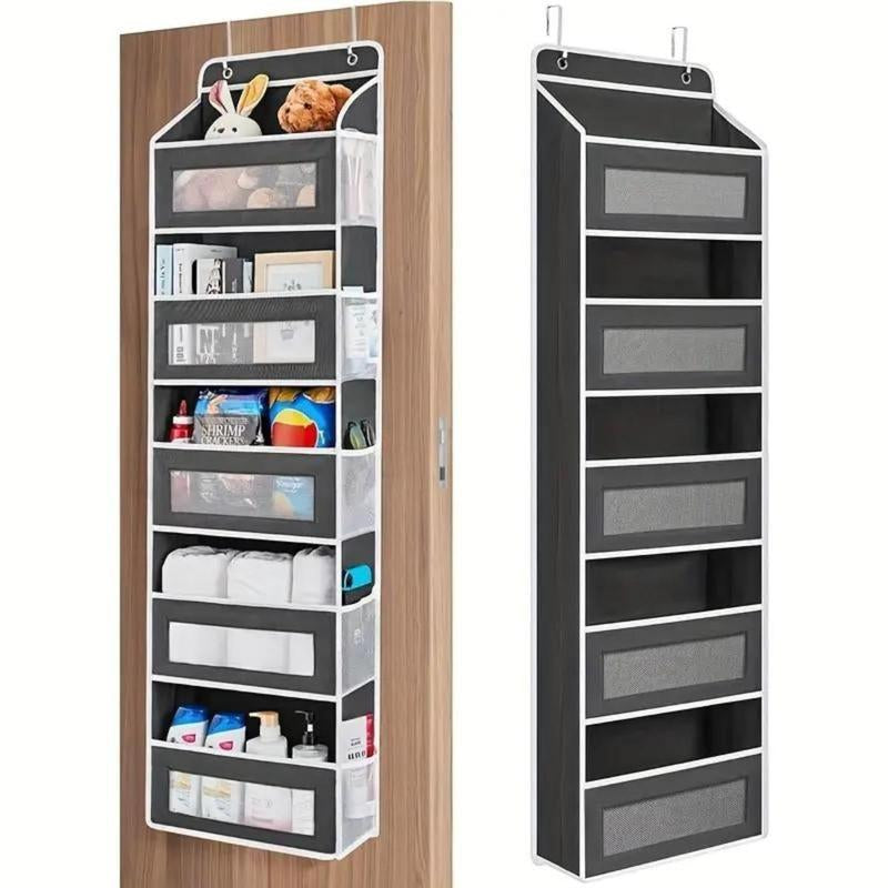 5-Tier Heavy-Duty Hanging Organizer-10 Large Pockets 44Lb Anti-Tilt-Bedroom Bathroom Dorm Storage-Black Friday Deal Christmas Gift-Home Storage Accessories