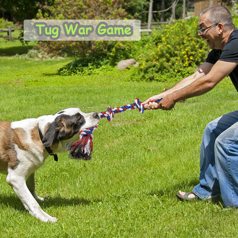 LECHONG Heavy Duty Rope Chew Toys – For Small, Medium & Large Dogs, Teething & Stress Relief - Mingle & Moa