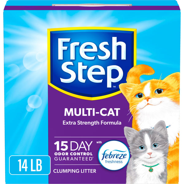 Clumping Cat Litter – Multi-Cat, Odor Control, 14 lb - Mingle & Moa