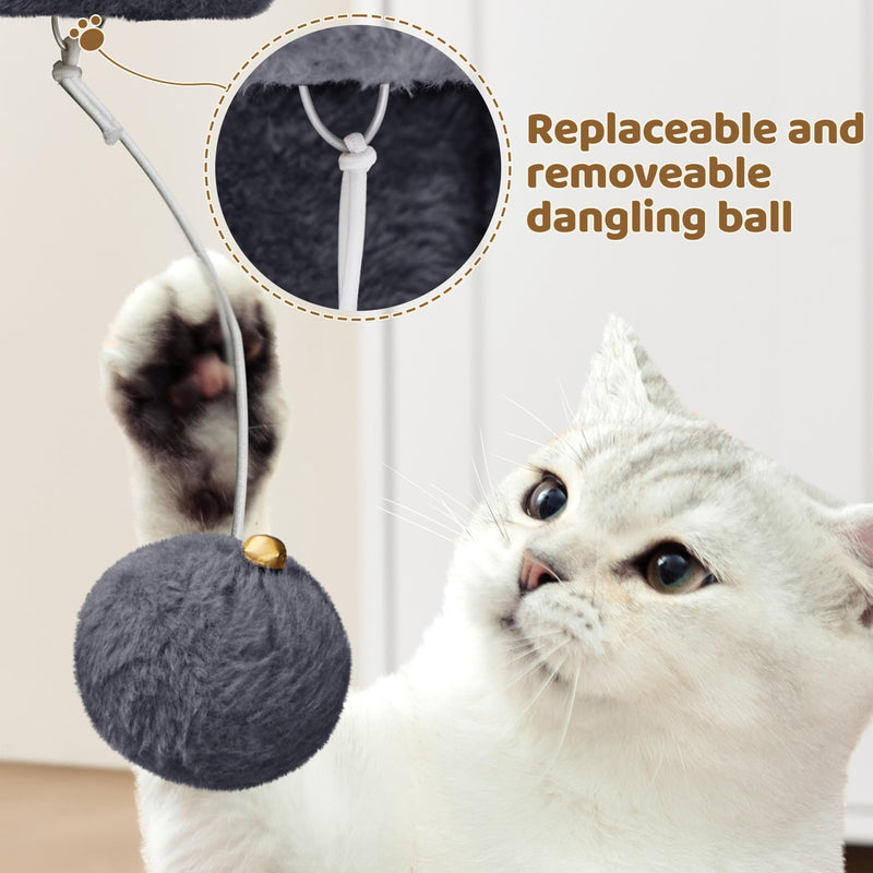 Yaheetech 23.5in Cat Tree Tower - Dark Gray - Mingle & Moa