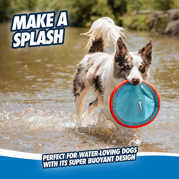 Chuckit! Max Glow Paraflight – Glow-in-the-Dark Floating Disc for Medium & Large Dogs (Large, 9.75") - Mingle & Moa